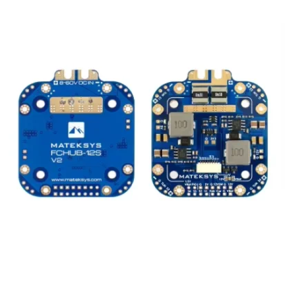 Großhandel Mateksys Matek Systems FCHUB-12S V2Hub Strom verteilungs platine PDB & 12V BECBuilt-in 184A Instrument Sensor FPV